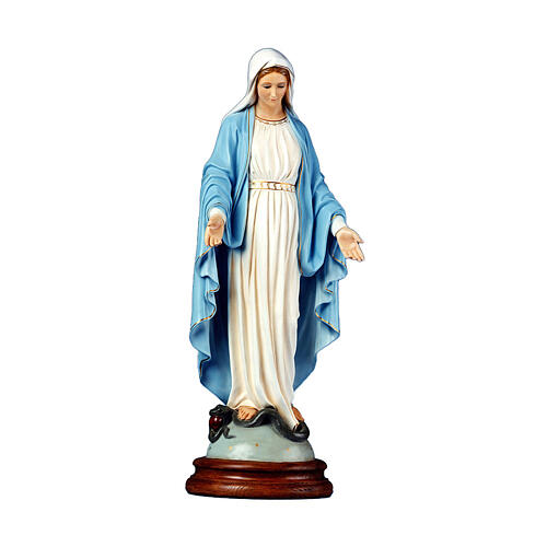 Statua vetroresina occhi cristallo Immacolata Miracolosa 120 cm Lando Landi 1