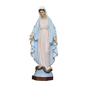 Estatua Lando Landi Inmaculada Milagrosa fibra de vidrio ojos cristal 170 cm