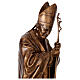 Papst Johannes Paul II – Statue aus glasfaserverstärktem Kunststoff (GFK), 165 cm, in Bronzeoptik, von Lando Landi s5