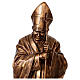 Estátua Papa João Paulo II em fibra de vidro tipo bronze Lando Landi 165 cm s12