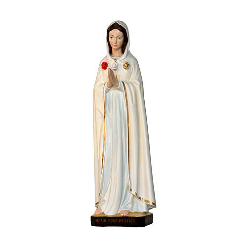 Statue 100 cm Vierge Marie Rose Mystique Lando Landi en fibre de verre 1