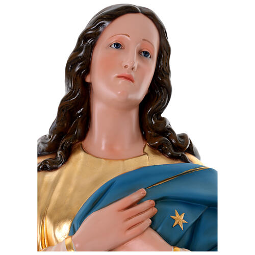 Our Lady of the Assumption by Murillo, fiberglass statue with glass eyes, 180 cm 6