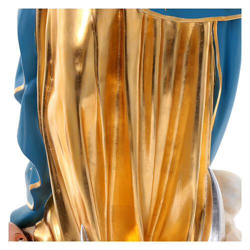 Our Lady of the Assumption by Murillo, fiberglass statue with glass eyes, 180 cm 13