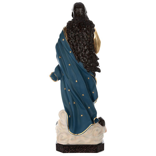 Virgen de la Asunción del Murillo cm 180 fibra de vidrio con ojos de vidrio 12