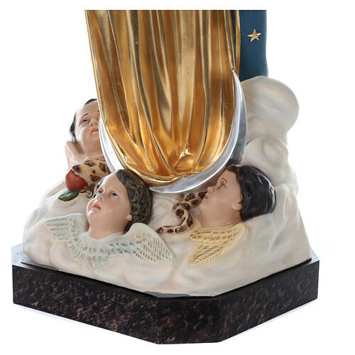 Notre-Dame de l'Assomption de Murillo 180 cm fibre de verre avec yeux en verre 6