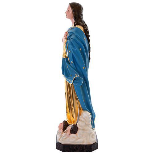 Nossa Senhora da Assunção de Murillo 180 cm fibra de vidro com olhos de vidro 10