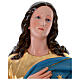 Nossa Senhora da Assunção de Murillo 180 cm fibra de vidro com olhos de vidro s3