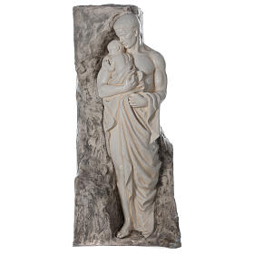 Estatua Paternidad fibra de vidrio 160 cm blanca