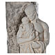 Statue Paternité fibre de verre 160 cm finition blanche s4