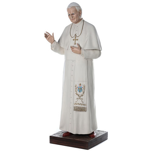 Fiberglass statue of Pope John Paul II with glass eyes 170 cm 6