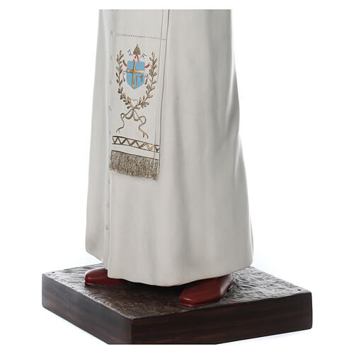 Statue Pape Jean-Paul II yeux en verre 170 cm fibre de verre 7