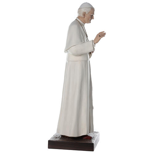 Statue Pape Jean-Paul II yeux en verre 170 cm fibre de verre 8