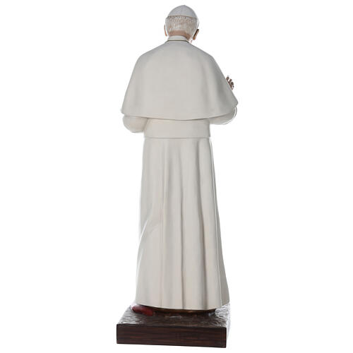 Statue Pape Jean-Paul II yeux en verre 170 cm fibre de verre 9