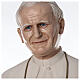 Statue Pape Jean-Paul II yeux en verre 170 cm fibre de verre s2