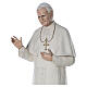 Statue Pape Jean-Paul II yeux en verre 170 cm fibre de verre s3