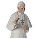 Statue Pape Jean-Paul II yeux en verre 170 cm fibre de verre s5