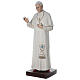 Statue Pape Jean-Paul II yeux en verre 170 cm fibre de verre s6