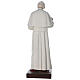 Statue Pape Jean-Paul II yeux en verre 170 cm fibre de verre s9