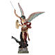Saint Michael with sword and shield, fiberglass statue with glass eyes, 110 cm s1