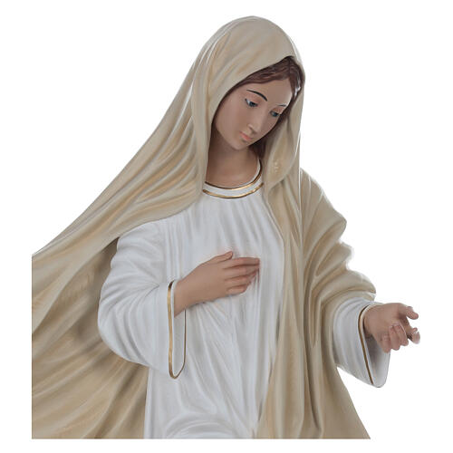 Our Lady of Medjugorje, fiberglass statue with glass eyes, 130 cm 3