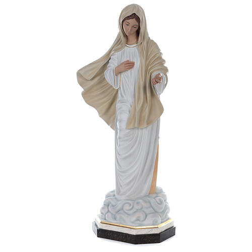 Our Lady of Medjugorje, fiberglass statue with glass eyes, 130 cm 4