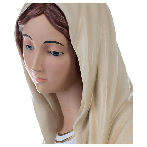 Our Lady of Medjugorje, fiberglass statue with glass eyes, 130 cm 5