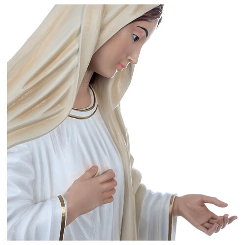 Our Lady of Medjugorje, fiberglass statue with glass eyes, 130 cm 9