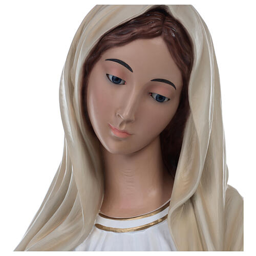 Our Lady of Medjugorje, fiberglass statue with glass eyes, 130 cm 11