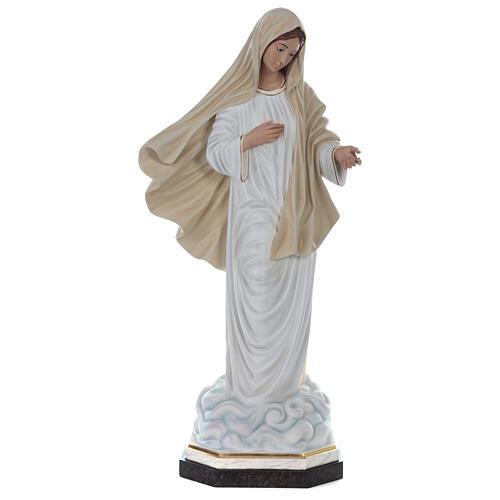 Our Lady of Medjugorje statue in fiberglass 130 cm glass eyes 1