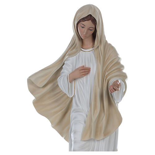 Our Lady of Medjugorje statue in fiberglass 130 cm glass eyes 6