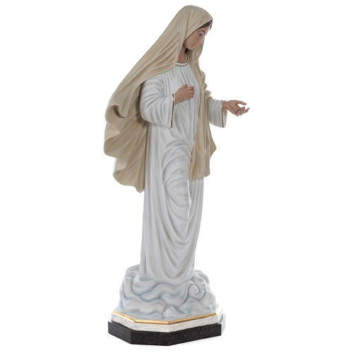 Our Lady of Medjugorje statue in fiberglass 130 cm glass eyes 8