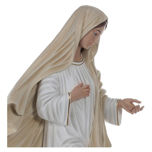Our Lady of Medjugorje statue in fiberglass 130 cm glass eyes 10