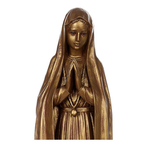 Virgen de Fátima 100x30x30 cm fibra de vidrio 2