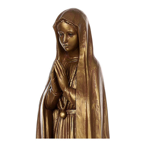 Virgen de Fátima 100x30x30 cm fibra de vidrio 6