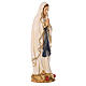 Virgen de Lourdes 100x35x30 cm fibra de vidrio coloreada s6