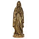 Gottesmutter von Lourdes, 80x25x25 cm, Glasfaserkunststoff, Bronze-Finish s1