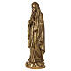 Gottesmutter von Lourdes, 80x25x25 cm, Glasfaserkunststoff, Bronze-Finish s3