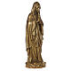 Gottesmutter von Lourdes, 80x25x25 cm, Glasfaserkunststoff, Bronze-Finish s5