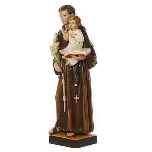 Saint Anthony of Padua with Infant Jesus, fibreglass, 80x30x20 cm 3