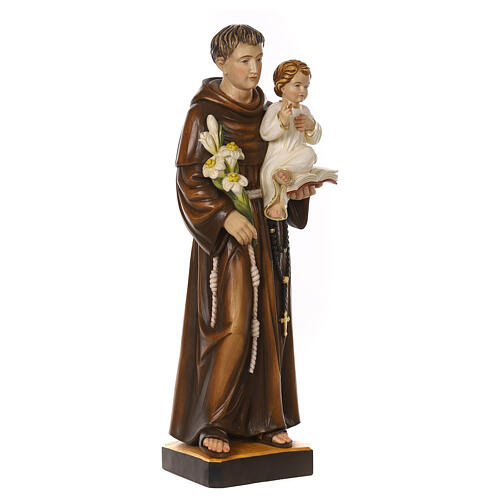 Saint Antoine de Padoue avec Enfant Jésus fibre verre 80x30x20 cm 6