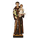 St Anthony of Padua statue with baby Jesus in fiberglass 80x30x20 cm s1