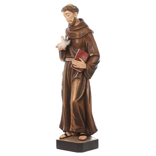 Saint Francis statue colored fiberglass 80x25x20 cm 5