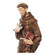 Saint Francis statue colored fiberglass 80x25x20 cm s2