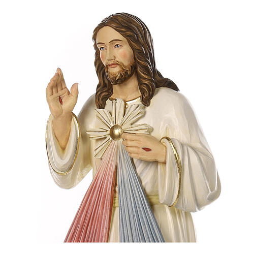 Gesù Misericordioso con cuore 80x30x30 cm vetroresina 2