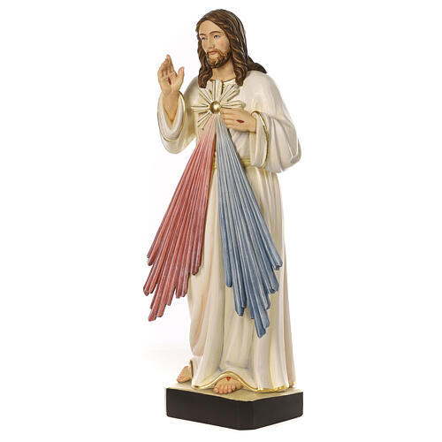 Gesù Misericordioso con cuore 80x30x30 cm vetroresina 3