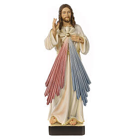 Jezus Miłosierny z sercem, 80x30x30 cm, włókno szklane