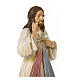 Merciful Jesus statue with heart 80x30x30 cm fiberglass s4