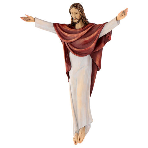 Cristo Rey fibra de vidrio coloreado 60x45x10 cm que se puede colgar 4