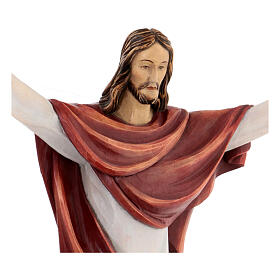 Cristo Re vetroresina colorato 60x45x10 cm appendibile