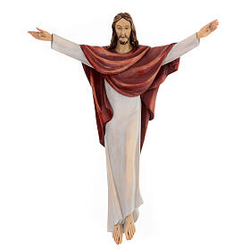 Christ the King in colored fiberglass 60x45x10 cm for hanging